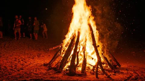 Midsummer Fire Foto stock