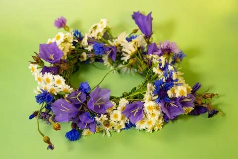 Midsummer flower crown Stock Photos