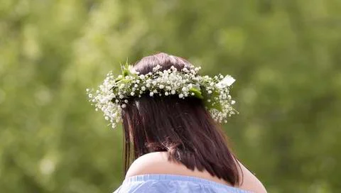 Midsummer Headgear Close Up Stock Photos
