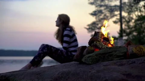 Midsummer night's sunset in Finland Stock Footage 156567808