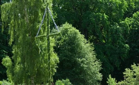 Midsummer pole Stock Photos
