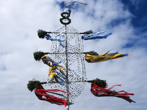 Midsummer pole Stock Photos