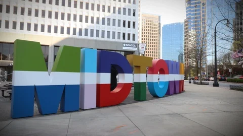 Midtown, Atlanta Stock Footage 87189652
