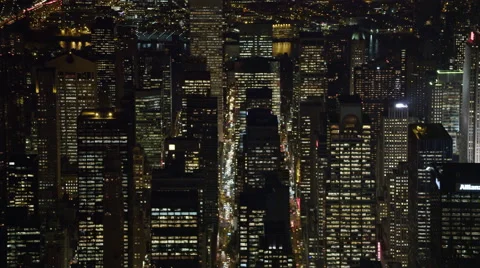 From Midtown Manhattan to Central Park at night. Shot in 2011. Stock Footage 59172201