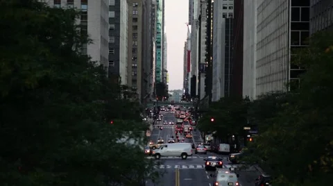 Midtown NYC traffic Stock-Footage 40027150