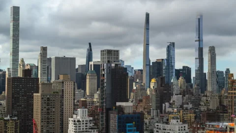 Midtown Panning Cityscape Stock Footage 286269603