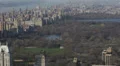 Midtown Skyline Aerial View New York City Central Park Spring Season HD Footage