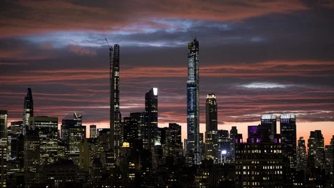 Midtown Twilight Stock Footage 120399483