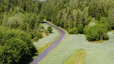 The Midtveien Road Stock Footage 88801903