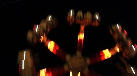 Midway Carnival Lights 10 Stock Footage 8579219