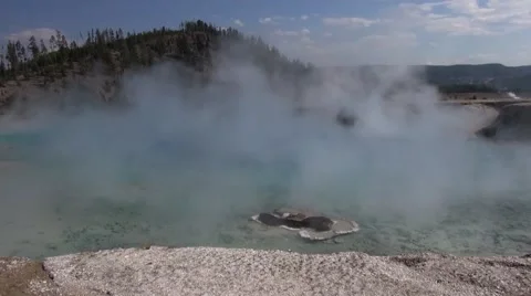 Midway Geyser Basin Stock Footage 42236477