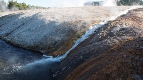 Midway Geyser Basin Stock Footage 115785685