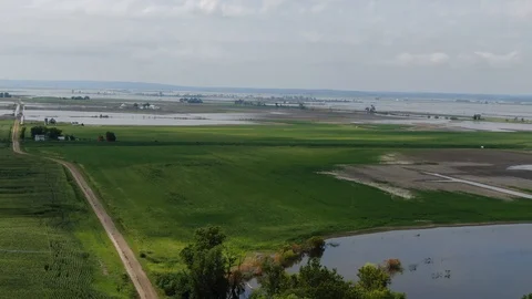 Midwest flooding Stock Footage 114750856