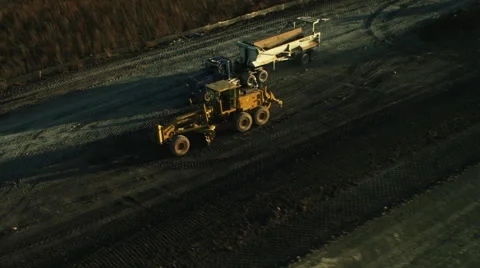 Midwest Highway Construction Video stock 44020551