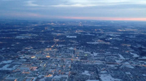 A Midwest Winter from an Airplane Stock-Footage 35903751