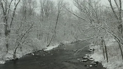 Midwestern Creek - Winter - 08 Stock-Footage 150846090