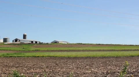 Midwestern Farm Stock Footage 6730076