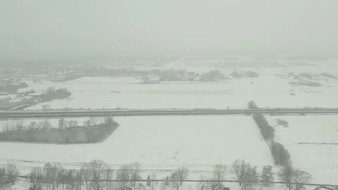 Midwestern Interstate - Winter - 01 Stock-Footage 150827434
