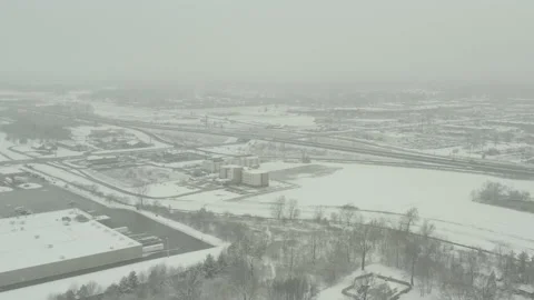 Midwestern Interstate - Winter - 02 Stock-Footage 150827459