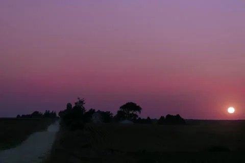 Midwestern Sunset Stock Photos