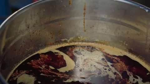 Mie Gomak Batak thick spicy noodle soup dish Toba North Sumatra Stock Footage 245467342