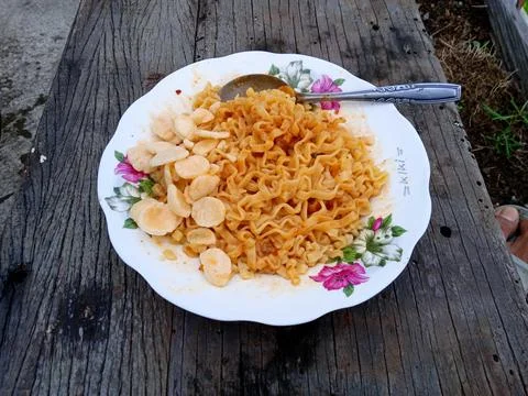 Mie seblak 写真素材