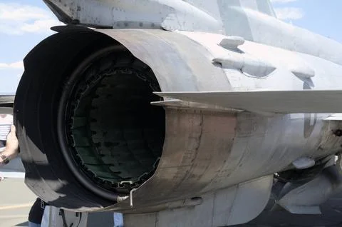 MIG-21 jet engine Stock Photos