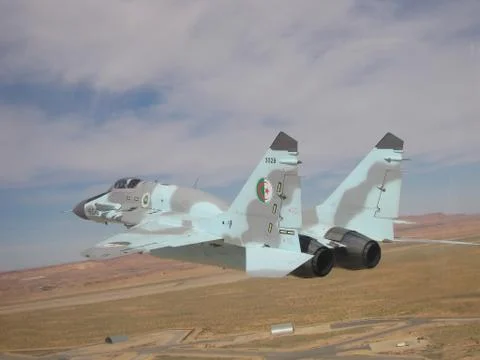 Mig-29 flight Stock Photos