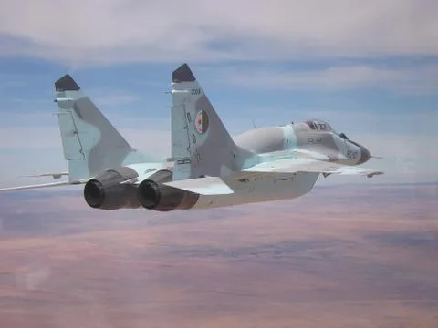 Mig-29 flight Stock Photos