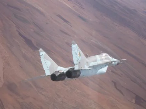 Mig-29 flight Stock Photos