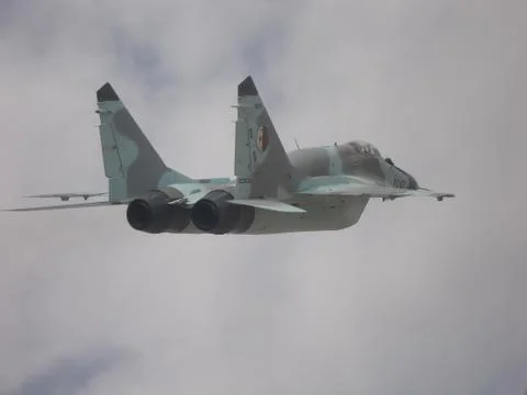 Mig-29 flight Stock Photos