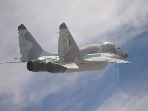 Mig-29 flight Stock Photos