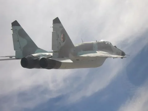 Mig-29 flight Stock Photos