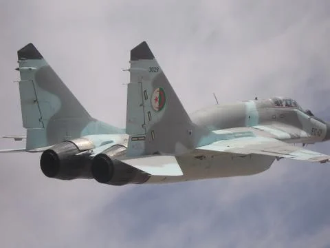 Mig-29 flight Stock Photos