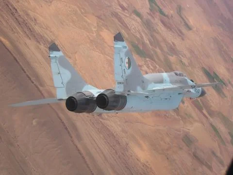 Mig-29 flight Stock Photos
