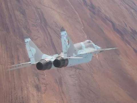 Mig-29 flight Stock Photos