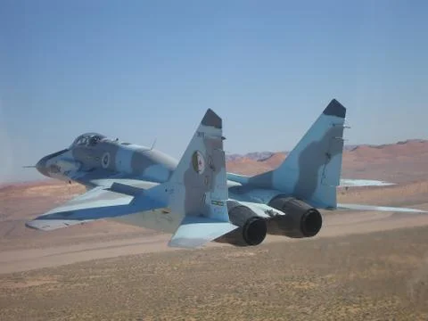 Mig-29 flight Stock Photos