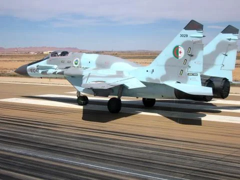 Mig-29 takeoff Stock Photos