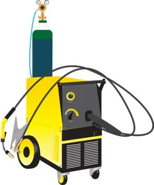 Mig welder Illustrazione stock