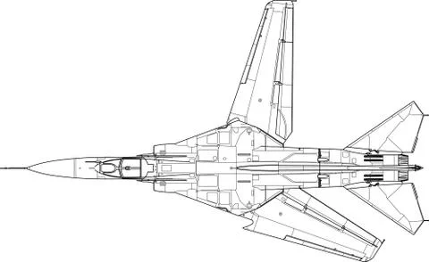 MiG23MF Stock Illustration