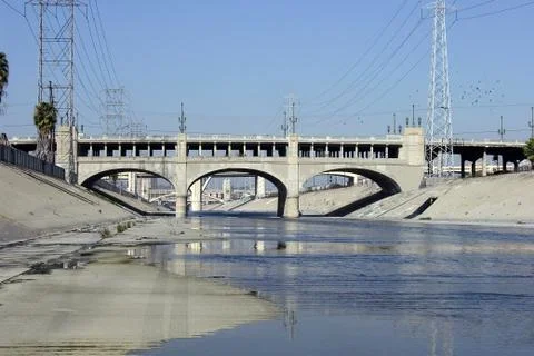 Mighty dirty la river Stock Photos