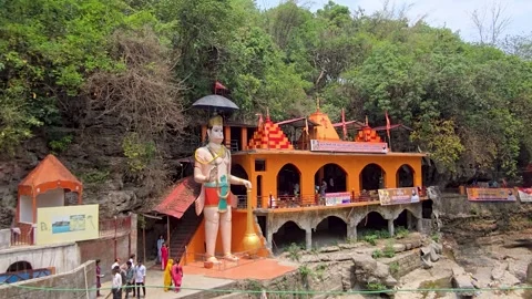 The Mighty Hanuman: Temple in Focus Stock Footage 313562940
