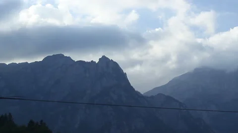 Mighty Mountains Train View Stock Footage 42488374