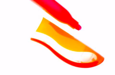 The Mighty Orange Highlighter Stock Photos