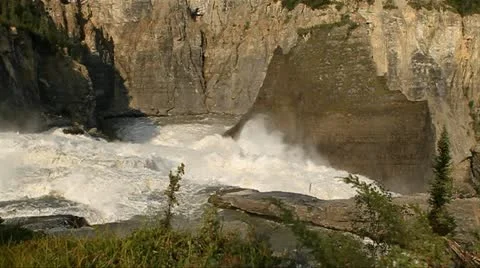 Mighty river falls and rapids Stock-Footage 22242521