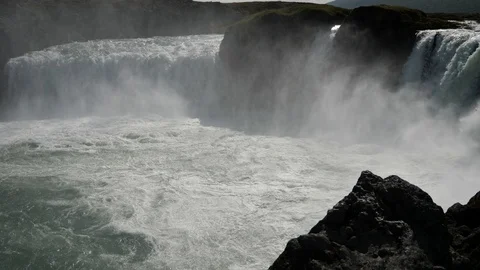 The Mighty Strength of Waterfalls Stock Footage