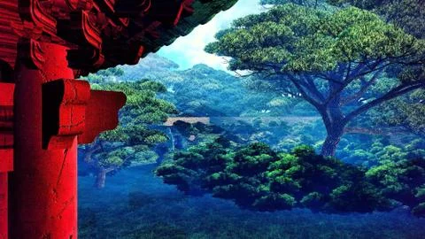 Mighty tree Stock Illustration