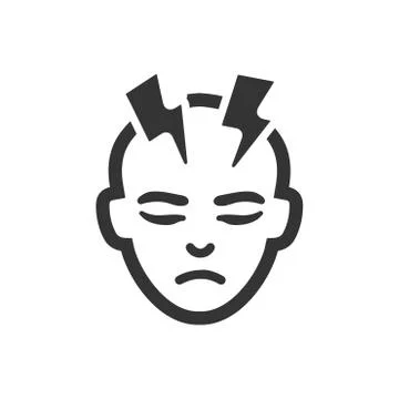 Migraine Icon Stock Illustration