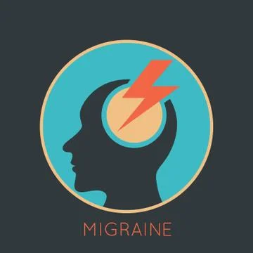 MIGRAINE logo vector Stock Illustration