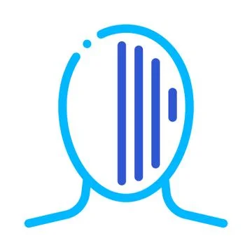 Migraine Nausea And Visual Changes Head Vector Stock Illustration